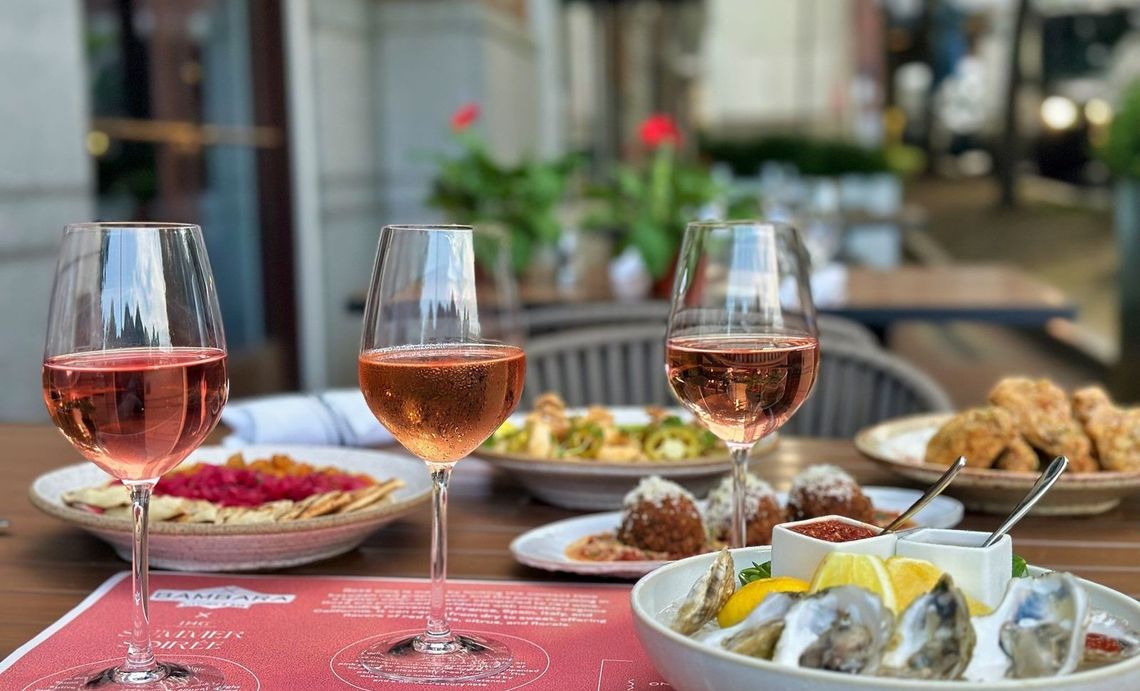 Flight of Rose and Oysters